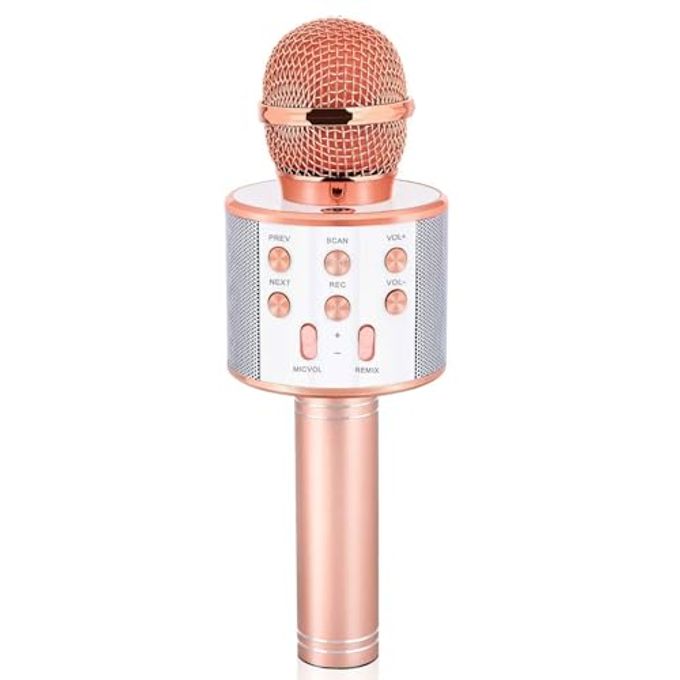 Dodosky Toys for Girls Age 5-12, Wireless Bluetooth Karaoke Microphone for Kids Popular Toys for 5 6 7 8 9 10 11 12 Year Olds Girls Boys Best Gifts for 5-12 Year Olds Girl Boy Teen Champagne - Image 1