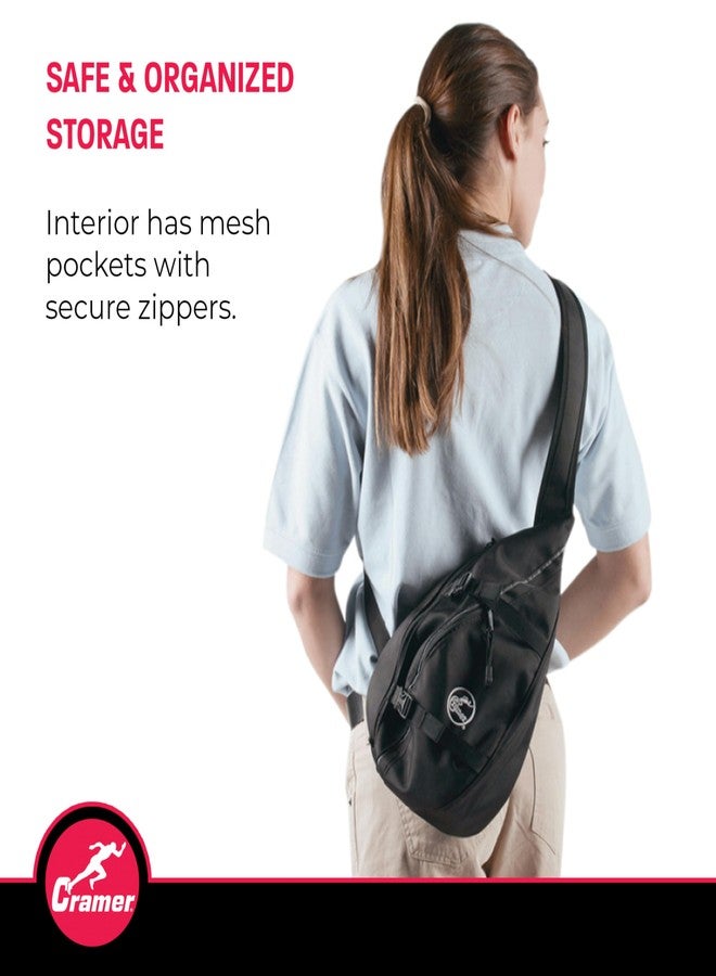 Cramer AT Messenger Pack for Athletic Trainers, Durable Over the Shoulder Sling Bag, Fanny Pack Alternative, Lightweight Training Kit Carries Essential Supplies, Including Tape and Scissors, Empty - Image 2