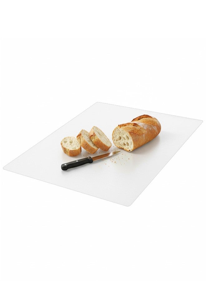 ZENFUN 30 Pc Plastic Cutting Board Mats, Flexible Clear Cutting Mats 15 x 12 In, Kitchen Cutting Board Sheets Frosted Placemats BPA-Free, Non-Porous - Image 4