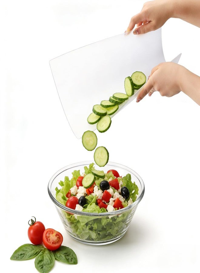 ZENFUN 30 Pc Plastic Cutting Board Mats, Flexible Clear Cutting Mats 15 x 12 In, Kitchen Cutting Board Sheets Frosted Placemats BPA-Free, Non-Porous - Image 5