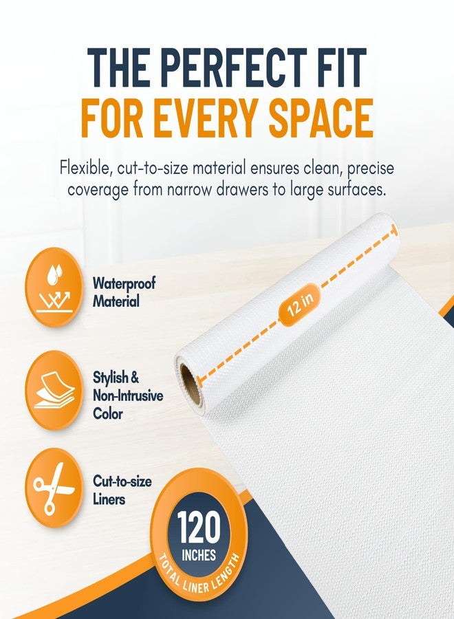 Linda's Essentials Shelf Liners and Drawer Liner for Kitchen Cabinet, Non Adhesive Non Slip Shelf Paper Waterproof Washable Thickened for Dresser Pantry Shelve Bathroom Protector Liner (12 in x 10 FT) - Image 3