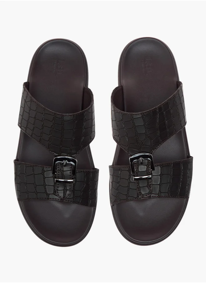 ال بي ال من شو اكسبرس Buckle Accent Slip-On Arabic Sandals