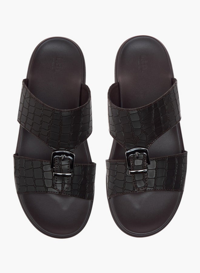 LBL by Shoexpress Buckle Accent Slip-On Arabic Sandals  - Image 1