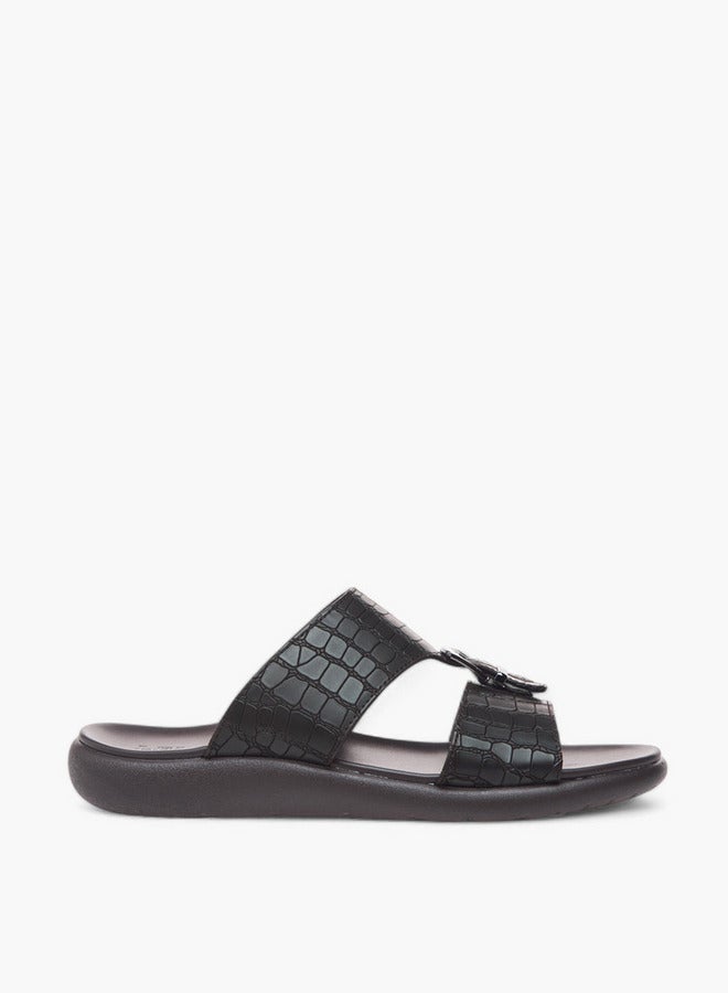 LBL by Shoexpress Buckle Accent Slip-On Arabic Sandals  - Image 2