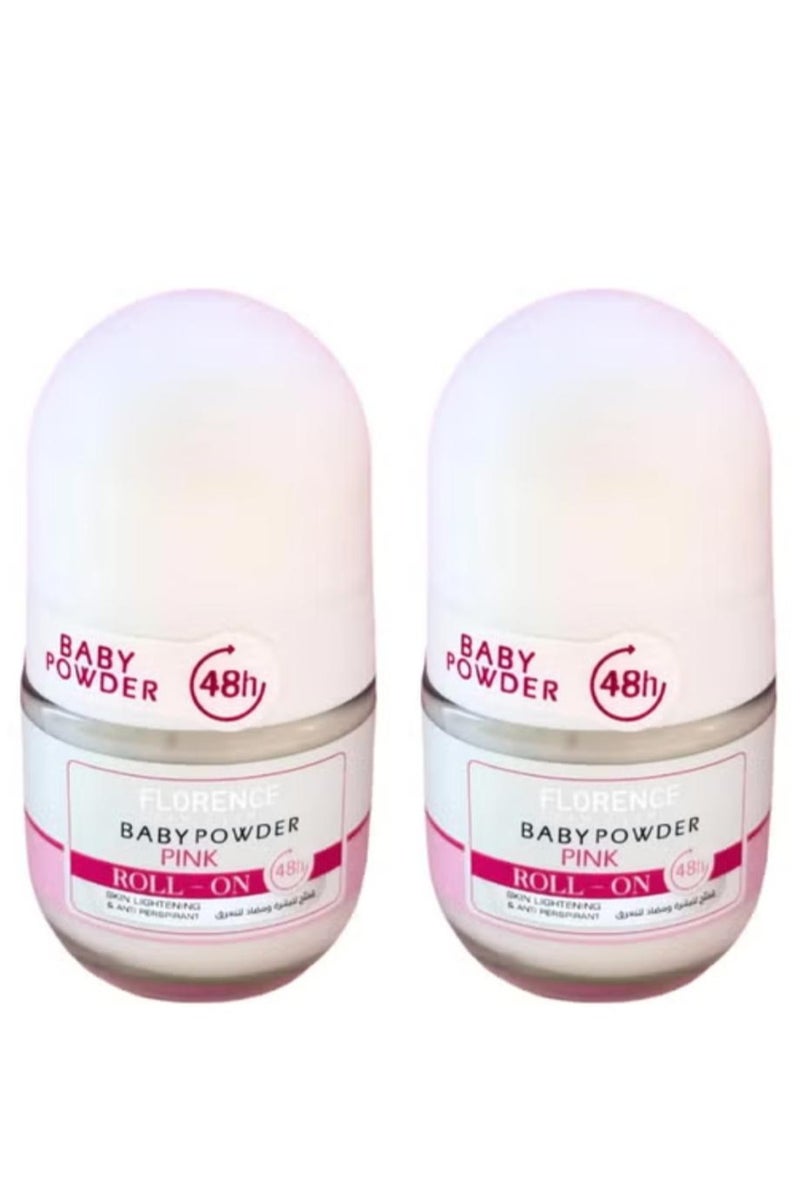 Baby Powder pink Roll On 50 ml 2 pcs