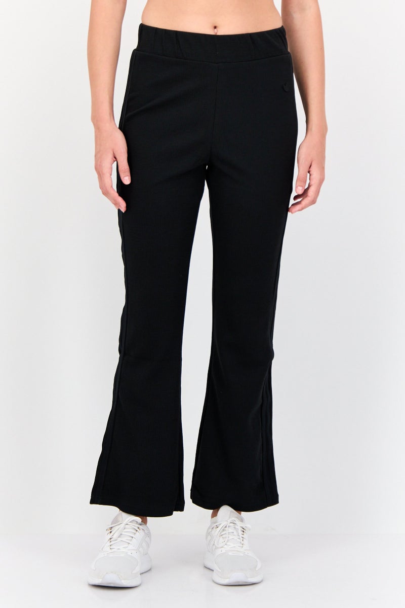 adidas Originals Women Sportswear Fit Outdoor Flare Trouser Pants, Black  - Image 1