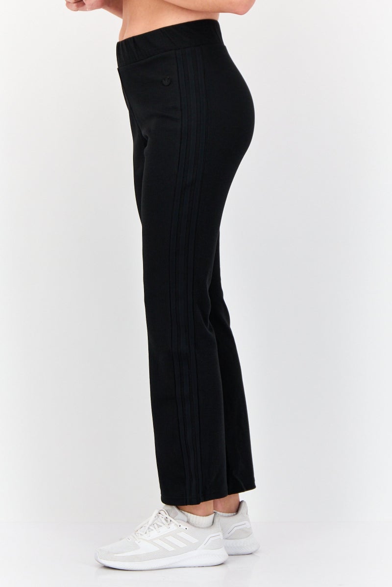 adidas Originals Women Sportswear Fit Outdoor Flare Trouser Pants, Black  - Image 2