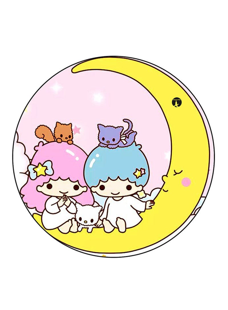 Boy And A Girl Printed Mouse Pad  Multicolour