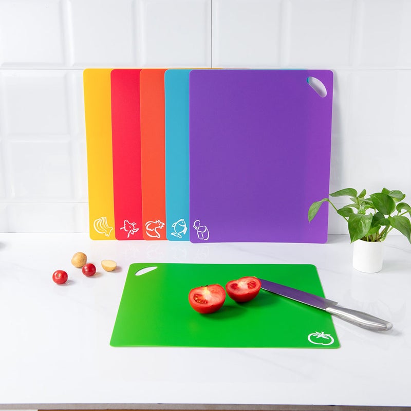 4Pcs Chopping Boards Anti-skid Cutting Board Nonslip Cut Board Kitchen Cutting Mat - Image 4