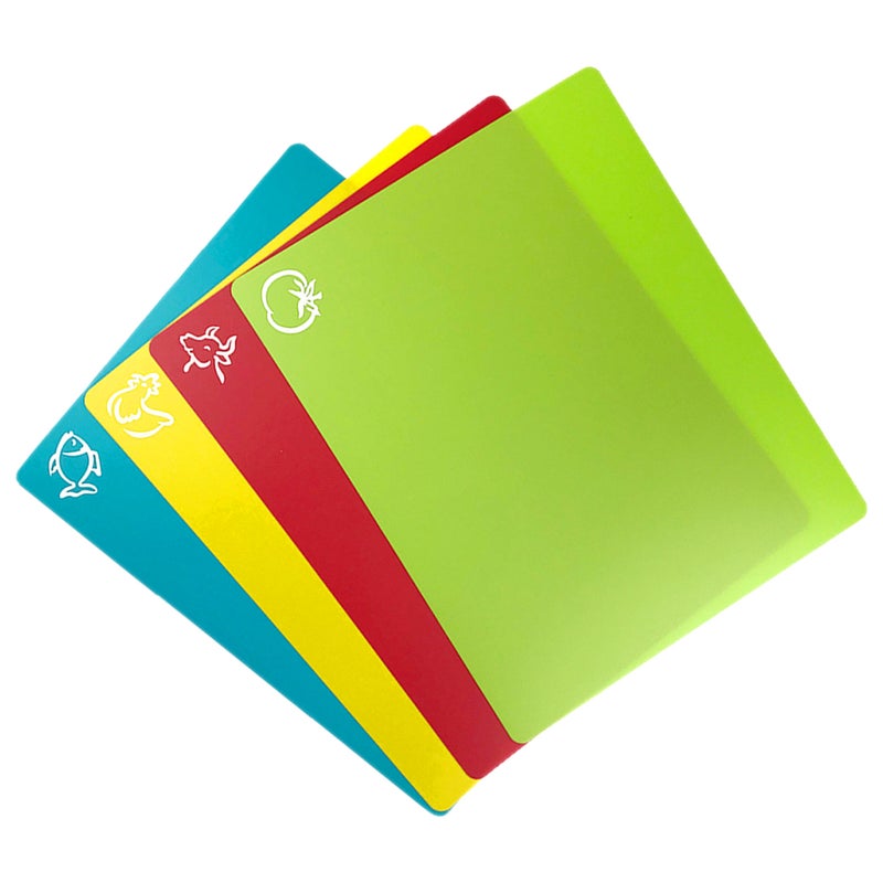 4Pcs Chopping Boards Anti-skid Cutting Board Nonslip Cut Board Kitchen Cutting Mat - Image 1