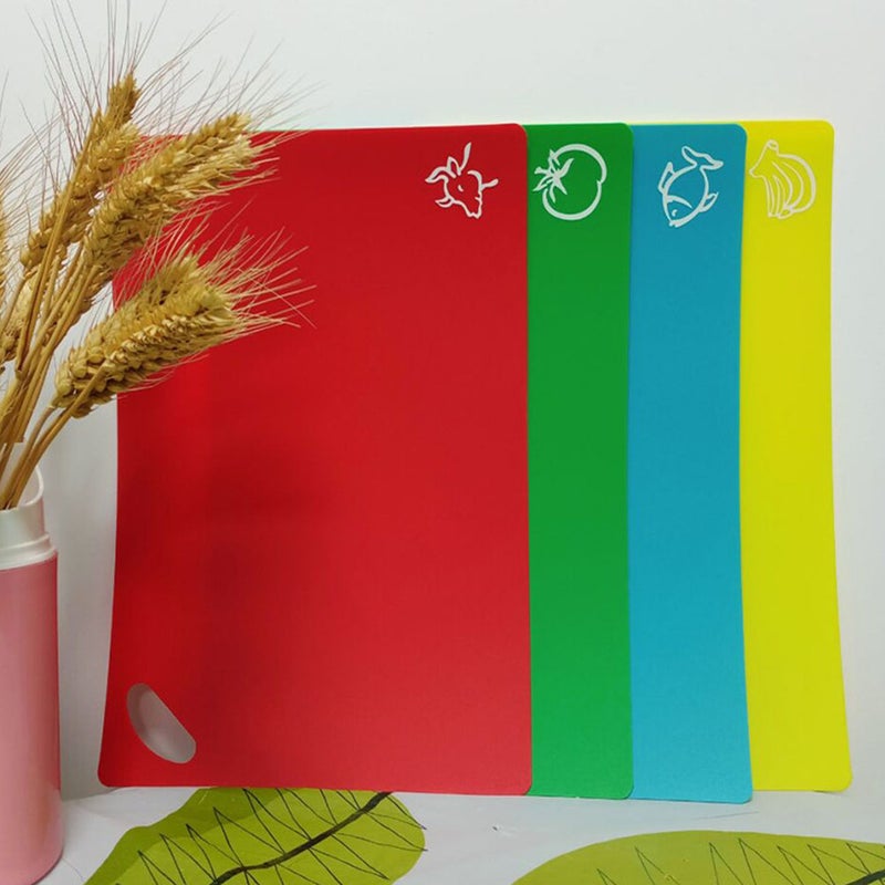 4Pcs Chopping Boards Anti-skid Cutting Board Nonslip Cut Board Kitchen Cutting Mat - Image 5