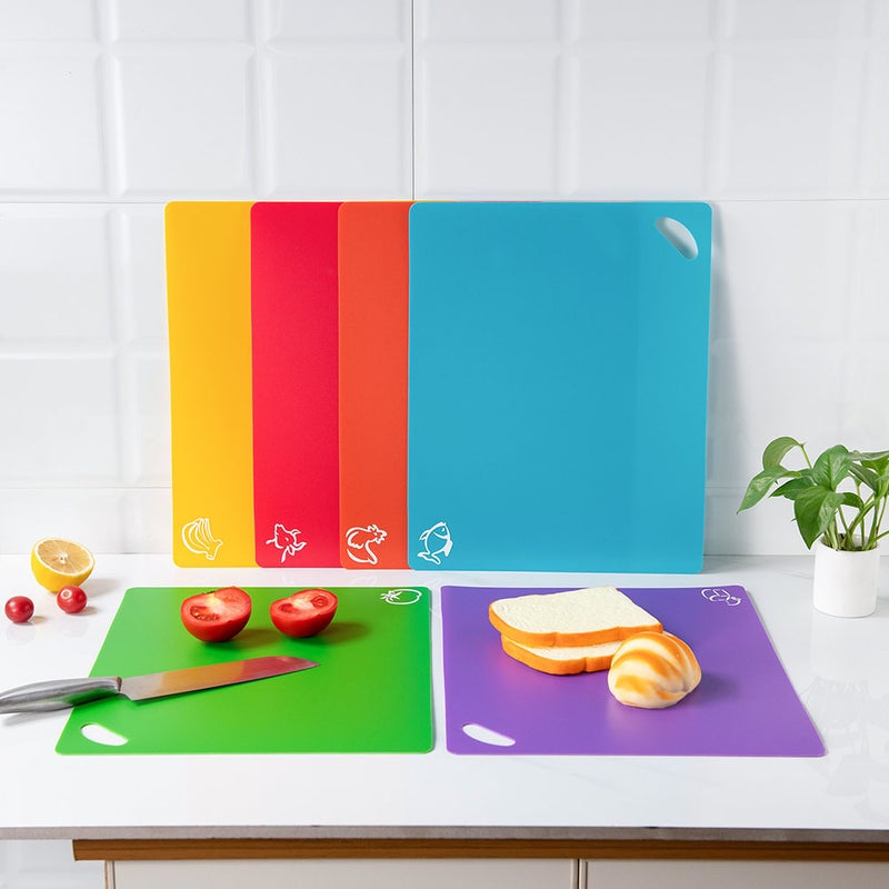 4Pcs Chopping Boards Anti-skid Cutting Board Nonslip Cut Board Kitchen Cutting Mat - Image 2