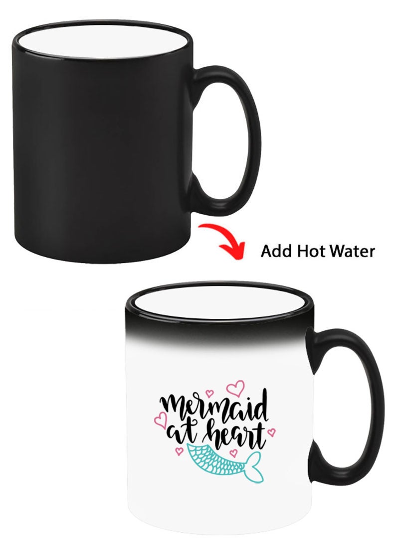 Theodor Color Changing Heat Sensitive Ceramic Mug, Image Revealed When HOT Liquid is Added! Mermaid at heart - Image 1