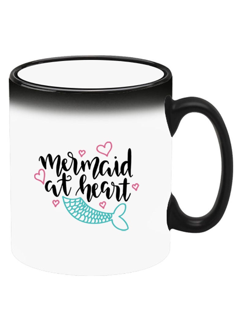 Theodor Color Changing Heat Sensitive Ceramic Mug, Image Revealed When HOT Liquid is Added! Mermaid at heart - Image 2