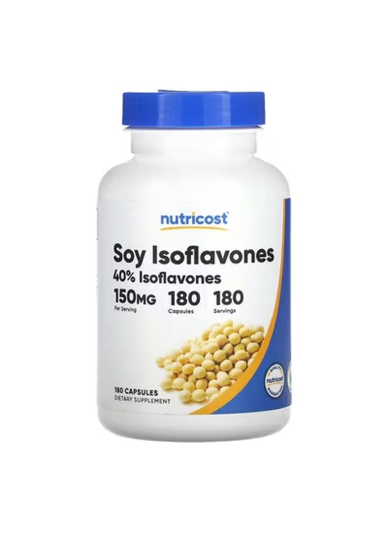 Nutricost Soy Isoflavones, 150 mg, 180 Capsules