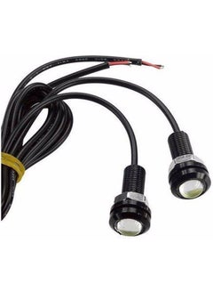Eraks Car Accesories Under Mirror Yellow LED Eagle Eye Daytime Running Light Eagle LED Bolted  - Image 1