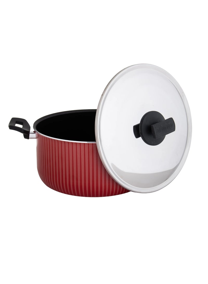 نيوفلون قدر طهي نيوفلون غطاء ستيل مقاس 32 سم - Image 2