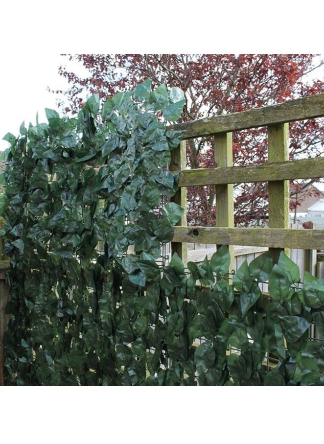 Generic Artificial Ivy Leaf Hedge 1M X 3M Screening Panels On Roll Privacy Garden Fence  - Image 3