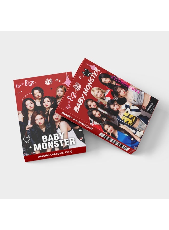 NIBEMINENT 30 Pcs Kpop BABYMONSTER Lomo Cards Card For Fans Collection Gifts - Image 2