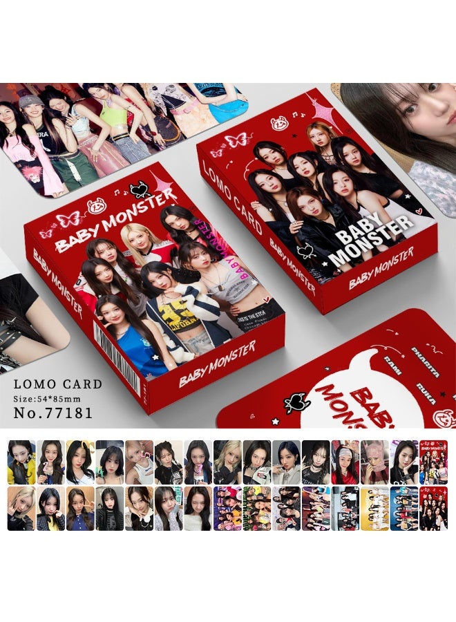 NIBEMINENT 30 Pcs Kpop BABYMONSTER Lomo Cards Card For Fans Collection Gifts - Image 1