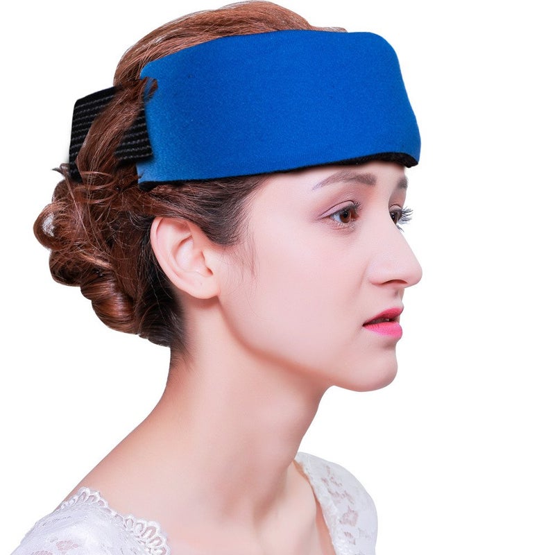 Mrice Headache Ice Pack Wrap with Strap, Reusable Gel Ice Pack for Injuries, Hot Cold Pack for Head Neck Knee Arms, 2 Flexible Gel Pack for Headache Relief, Migraine, Fever, Joint Pain, Muscle Soreness - Image 1