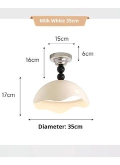 Modern Dimming Ceiling Lights Cream LED Semi Flush Mount Ceiling Light Fixture 30W Green Ceiling Lamp, Nordic Chrome Bedroom Living Room Hallway Close to Ceiling Lighting Chandelier - pzsku/Z8A7F74A6E2B1C84DCF0EZ/45/_/1738722867/5428fed0-5dee-4fd0-81ee-e71c3f1769c2