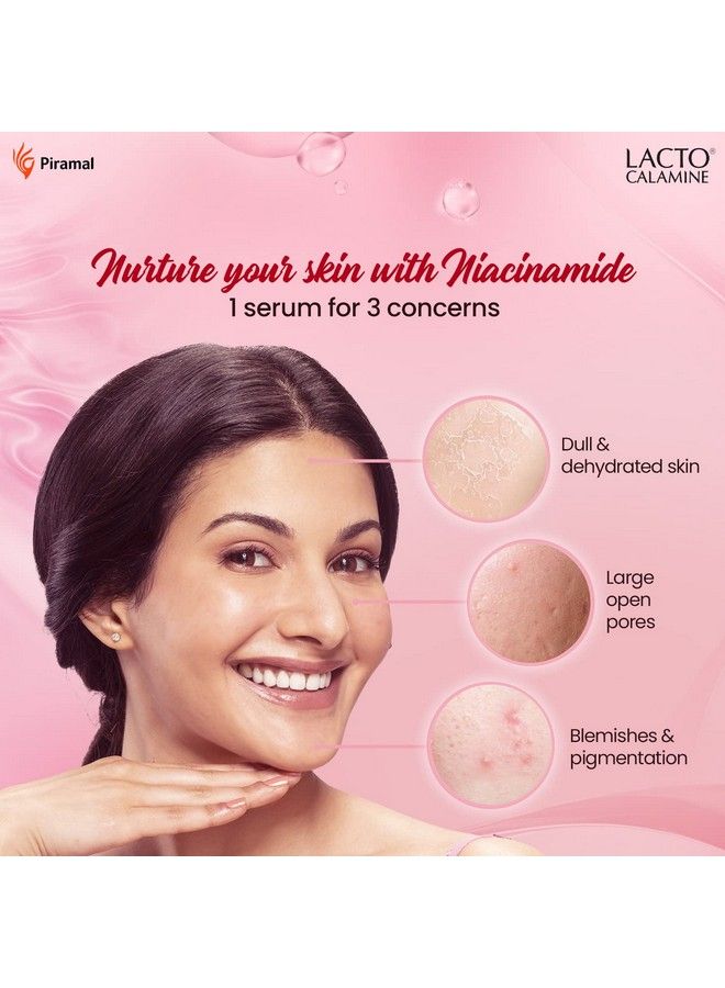 Lacto Calamine سيروم الوجه بنسبة 10% نياسيناميد | لتقليل المسام | مناسب لجميع أنواع البشرة | خالي من البارابين والسلفات | مختبر dermatologically | 30 مل × عبوة من 2 - Image 5