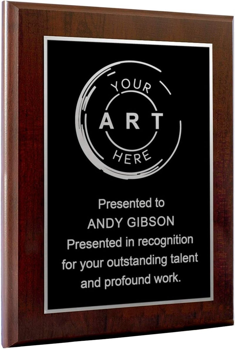 PlaqueMaker Personalized Engraved Plaques and Awards. Great for Retirement, Thank You, Military Recognition, Special Achievements, Memorials, Sports, School, and Corporate Awards - Image 5