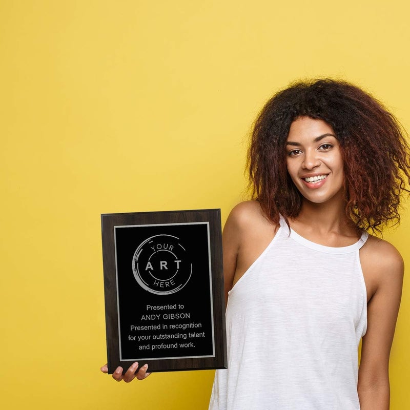 PlaqueMaker Personalized Engraved Plaques and Awards. Great for Retirement, Thank You, Military Recognition, Special Achievements, Memorials, Sports, School, and Corporate Awards - Image 4
