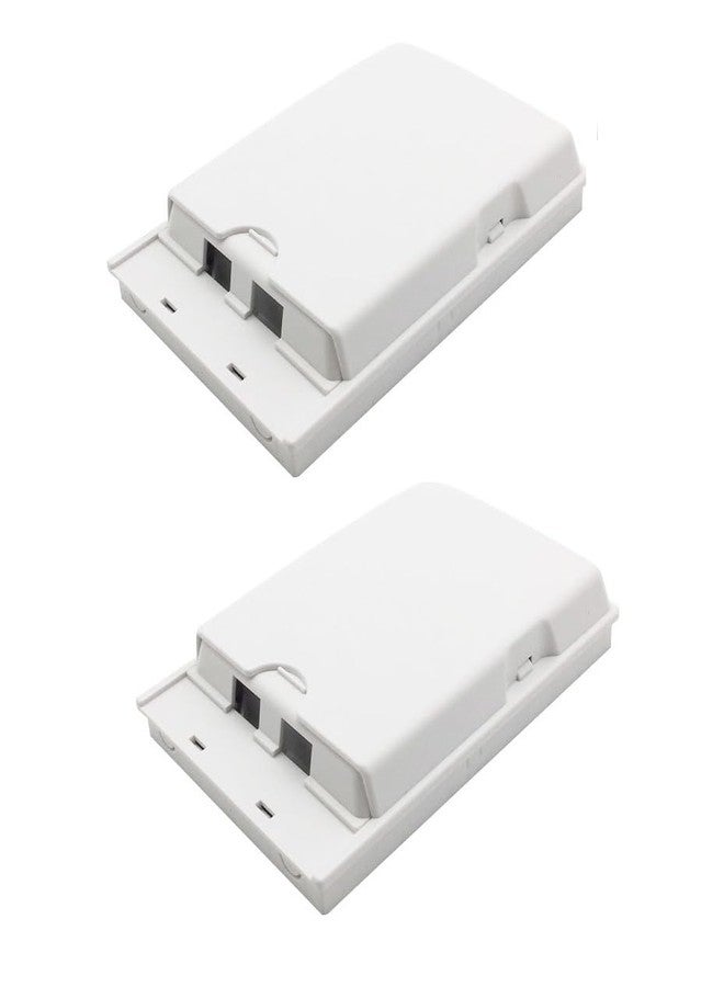Hanutech FTTH Mini Fiber Optic junction box Fiber Distribution Box 2 Cores Face Plate Wall Mount Termination Box Slide Box (Pack of 2) - Image 1