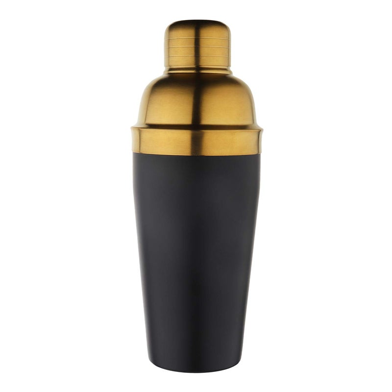 Steren Impex | Black & Gold (PVD Coated) Cocktail Shaker with Strainer - 550 ml - Image 5