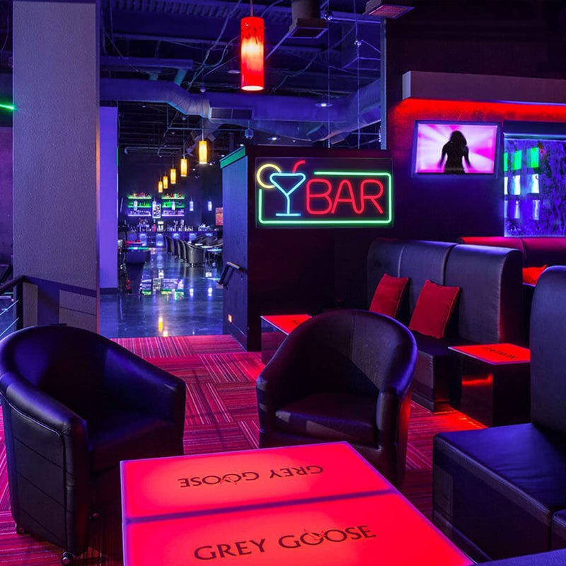 JFLLamp Bar Neon Signs for Wall Decor Led Bar Lights for Bedroom Led Sign Room Decor Aesthetic Suitable for Living Room Bistro Man Cave Party - Image 5