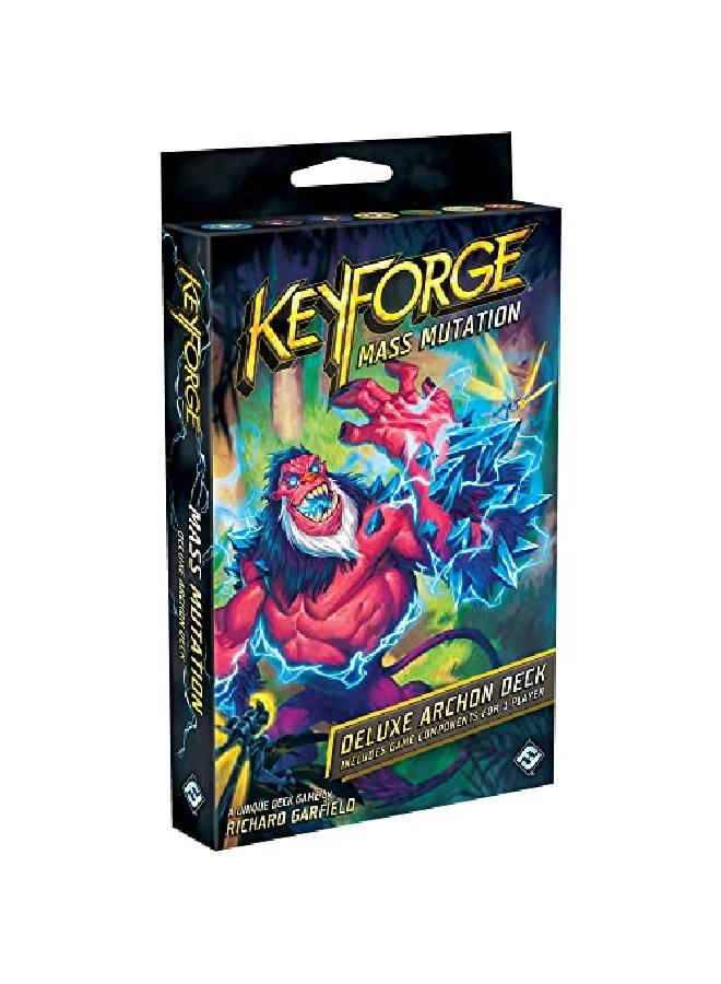 Fantasy Flight Games Keyforge Mass Mutation Deluxe Deck Expansion ; Fastpaced Card Game ; Strategy Game For Adults And Teens ; Ages 14+ ; 2 Players ; Average Playtime 45 Minutes ; Made By - Image 1