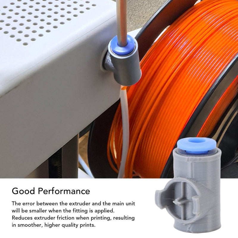 6pcs Tube Connector PETG 3D Printer Feed Tube Fittings For Printer Easy Replacement Joint For Smooth Filament Feed - Image 5