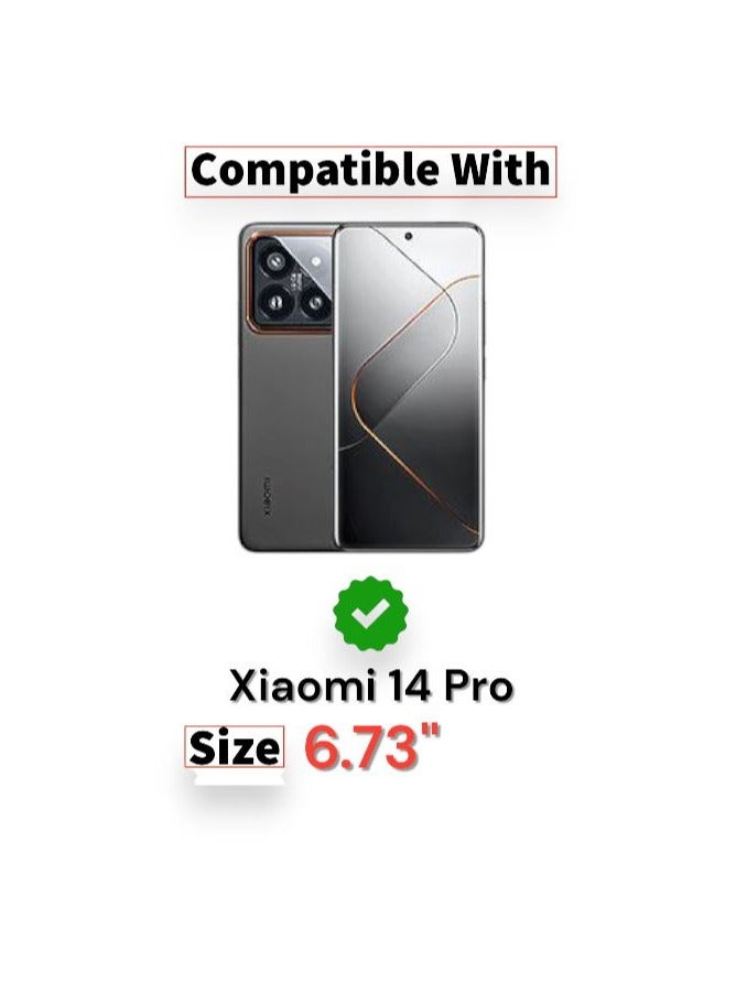 جراب خلفي ملون من السيليكون لهاتف Xiaomi 14 Pro، حماية للكاميرا من الصدمات من TPU متوافق مع Xiaomi 14 Pro (6.73 بوصة) (أخضر غامق) - Image 2