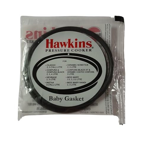 Hawkins حلقة ختم مطاطية من هاوكينز لقدر الضغط سعة 24 لتر باللون الأسود مجموعة من 2 حلقة خفيفة