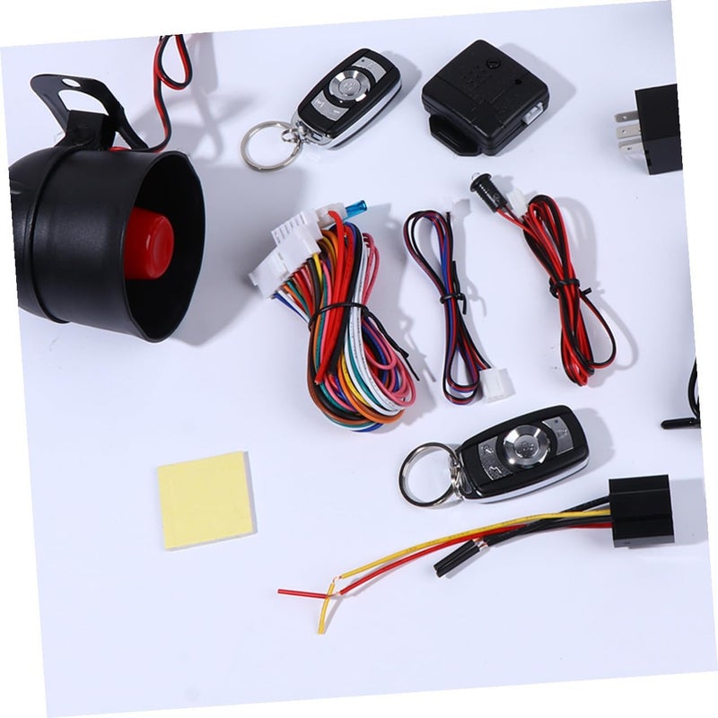 PRETYZOOM Car Anti-Theft Alarm System with Remote Control Programmable Modes Vibration Sensor Security for Vehicles Door Open and Brake Activation Alerts Easy DIY Installation - Image 5