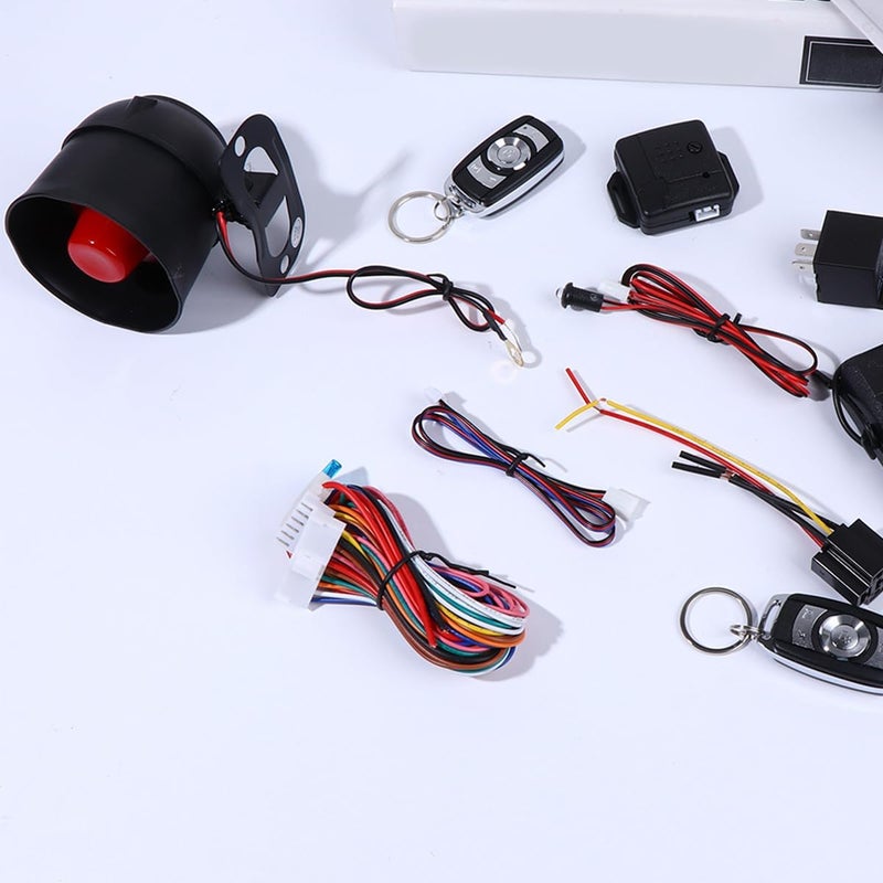 PRETYZOOM Car Anti-Theft Alarm System with Remote Control Programmable Modes Vibration Sensor Security for Vehicles Door Open and Brake Activation Alerts Easy DIY Installation - Image 2