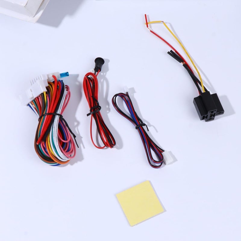 PRETYZOOM Car Anti-Theft Alarm System with Remote Control Programmable Modes Vibration Sensor Security for Vehicles Door Open and Brake Activation Alerts Easy DIY Installation - Image 4