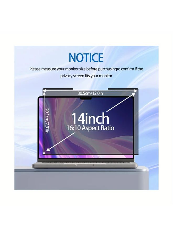 14 Inch 16 10 Detachable Privacy Screen Protector Matte Antiglare Anti Peep Film - Image 2