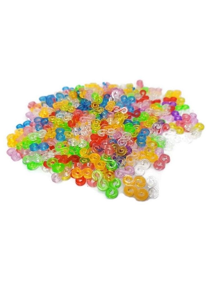 S-shine Crafts Sshine Clips For Loom Rubber Band For Diy Bracelet Making Refill Kit Connectors (Like S Clips C Clips) For Plastic Chain Links Bracelet - Image 2