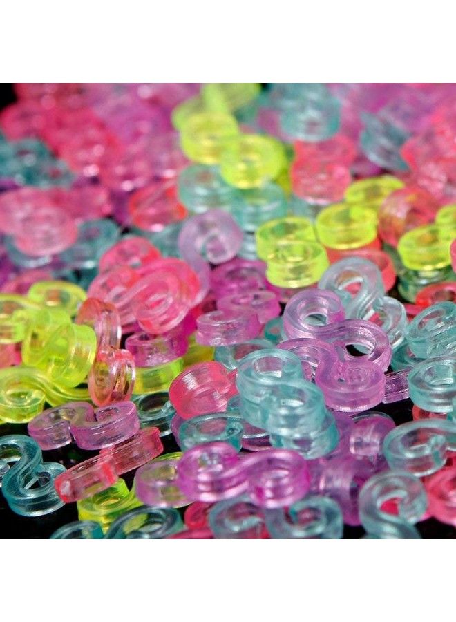 S-shine Crafts Sshine Clips For Loom Rubber Band For Diy Bracelet Making Refill Kit Connectors (Like S Clips C Clips) For Plastic Chain Links Bracelet - Image 5