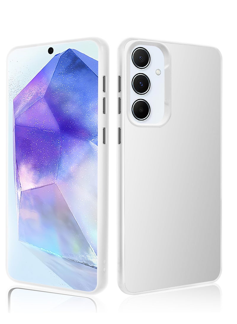 ليوشان جراب هاتف سامسونج جالاكسي A55 5G، جراب هاتف نحيف من مادة TPU، جراب واقٍ كامل مقاوم للصدمات بزاوية 360 درجة لهاتف سامسونج A55 5G. - Image 1