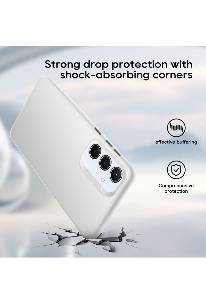 ليوشان جراب هاتف سامسونج جالاكسي A55 5G، جراب هاتف نحيف من مادة TPU، جراب واقٍ كامل مقاوم للصدمات بزاوية 360 درجة لهاتف سامسونج A55 5G. - Image 3