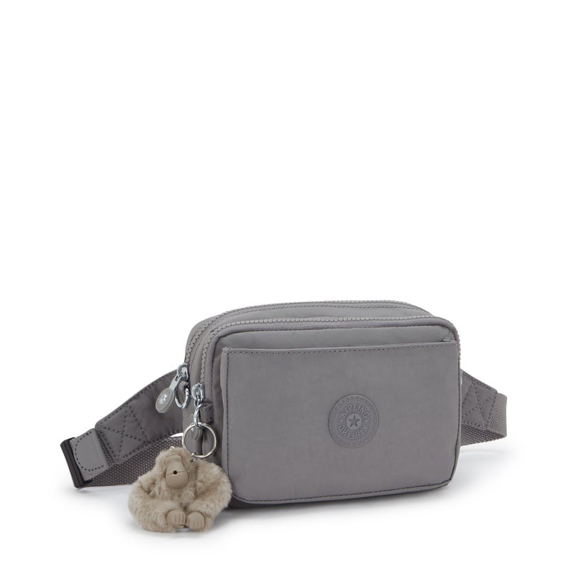 kipling Abanu Multi Inviting Grey Small Crossbody Convertible To Waistbag With Removable Shoulder Strap - Image 4