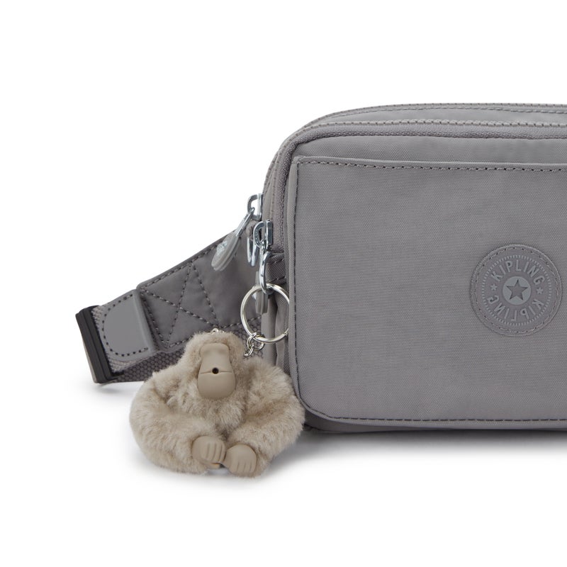 kipling Abanu Multi Inviting Grey Small Crossbody Convertible To Waistbag With Removable Shoulder Strap - Image 5