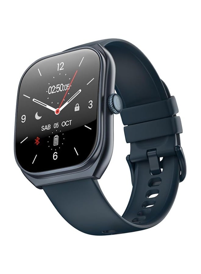 Noise Icon Arc 2.01" Immersive Curved Display Smartwatch, 10-Day Battery, 1ATM Water Resistant, Functional Crown, 100+ Sports Modes, Health Suite™, Voice Assistant, Built-in Games (Space Blue) - Image 1