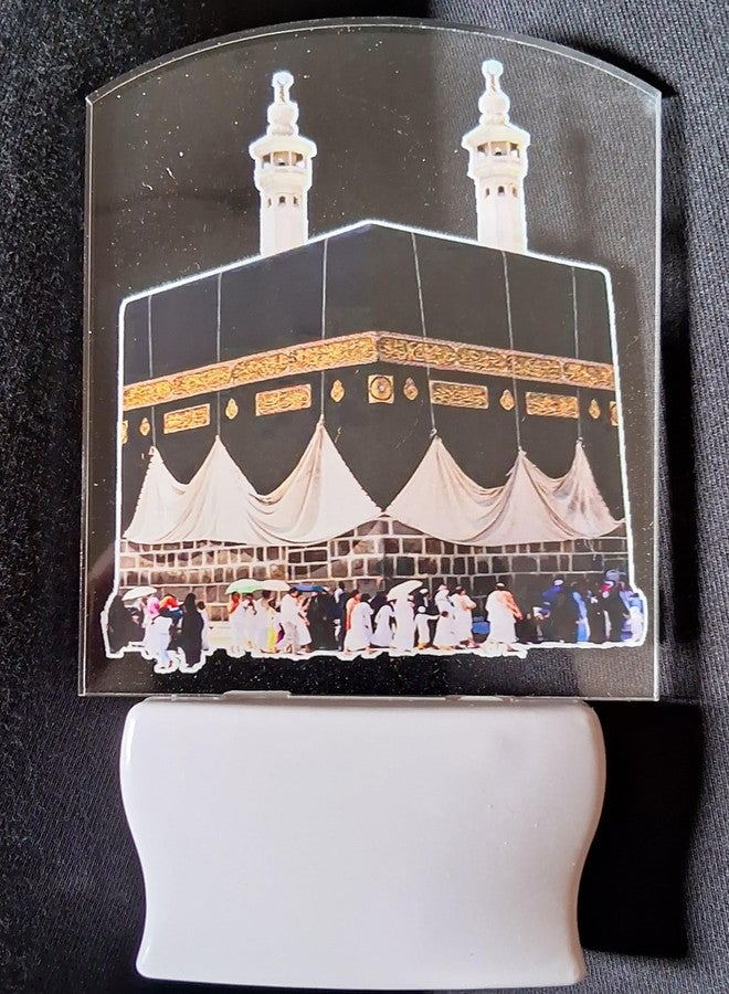 GREECHO® 3D Printed Design Single Color White Light UV Multi Color Print Night Lamp for Temple, Home, Office and Gift… (Makkah Madina) - Image 5