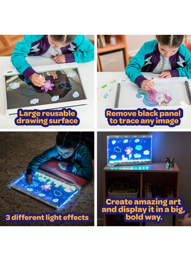 Crayola لوحة تتبع ورسم بيضاء مضيئة للأطفال هدية ألعاب للأطفال للأولاد والبنات أعمار 6 7 8 9 - Image 4