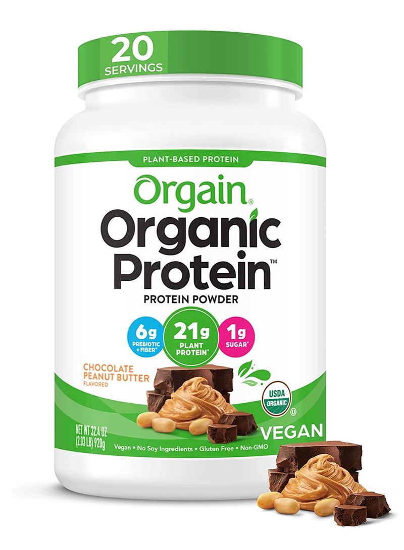 Orgain Organic Protein Powder Chocolate Peanut Butter 2.03 lb(920 g) - Image 1
